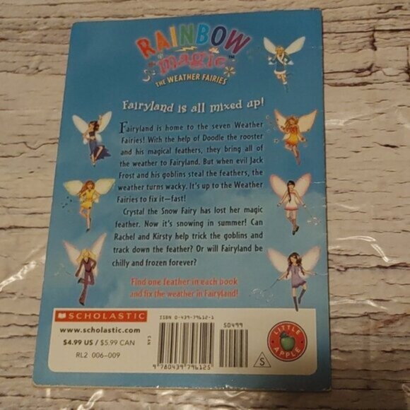 3/$13 Crystal the Snow Fairy. Rainbow Magic the Weather fairies by Daisy Meadows - Picture 3 of 3